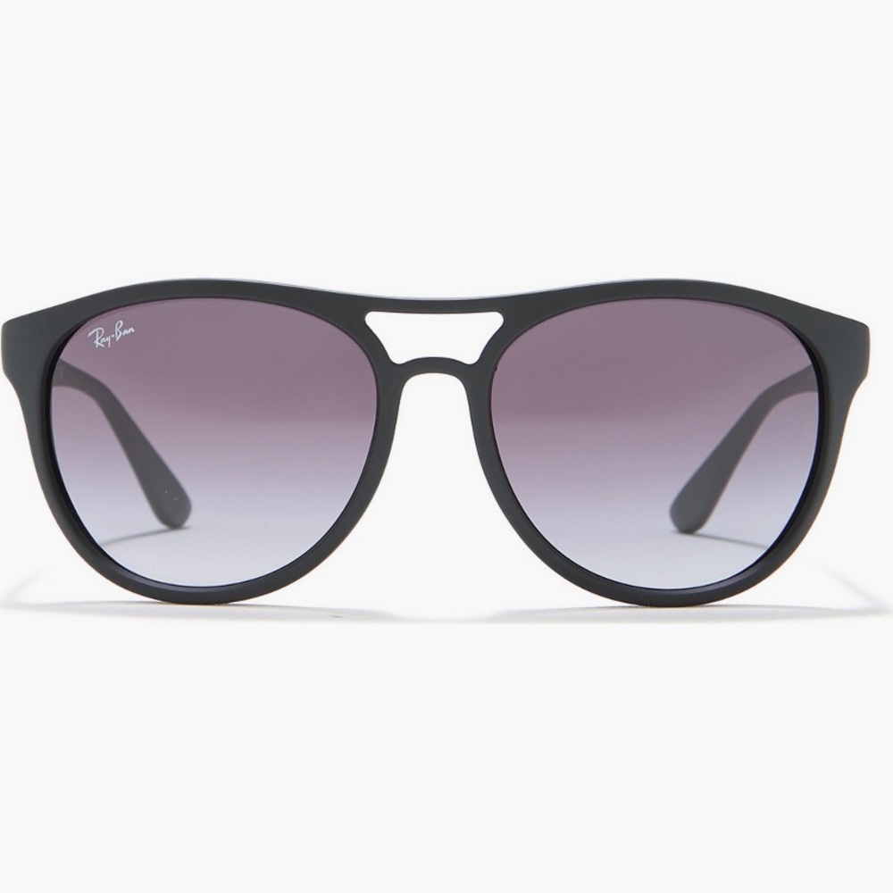RAY-BAN 58mm Round Sunglasses - Black Propionate